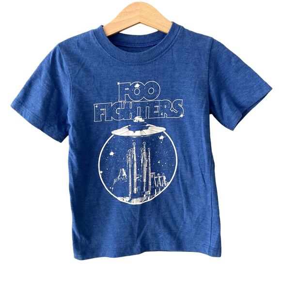 Foo Fighters UFO Spaceship Tee - Blue - 5T - Picture 1 of 6